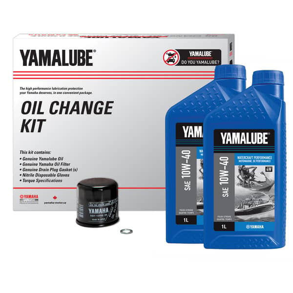 Yamalube® 10W-30 4M Marine Performance Oil Change Kit - OB (4 L) 
